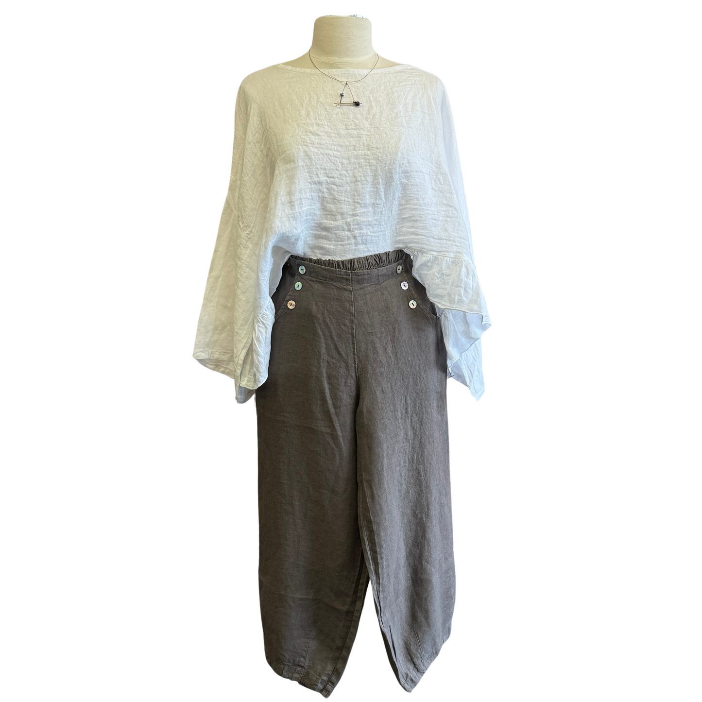 Genie Pant in Light Linen by Bryn Walker