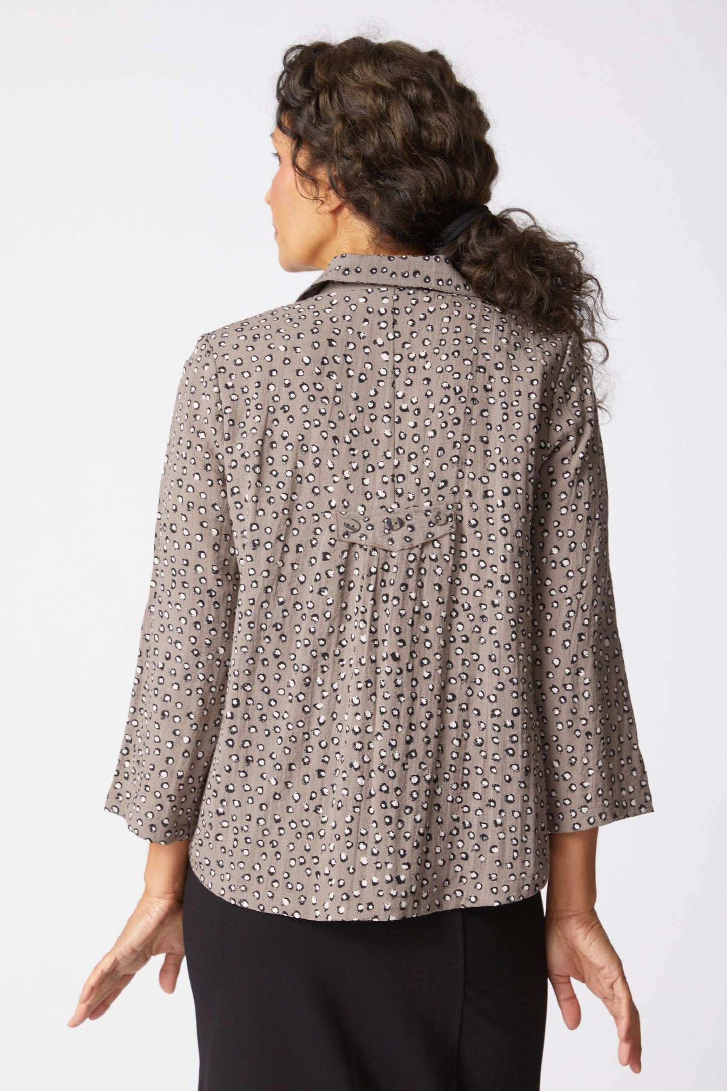 Express Travel Dot Mix Pleat Back Jacket by Habitat
