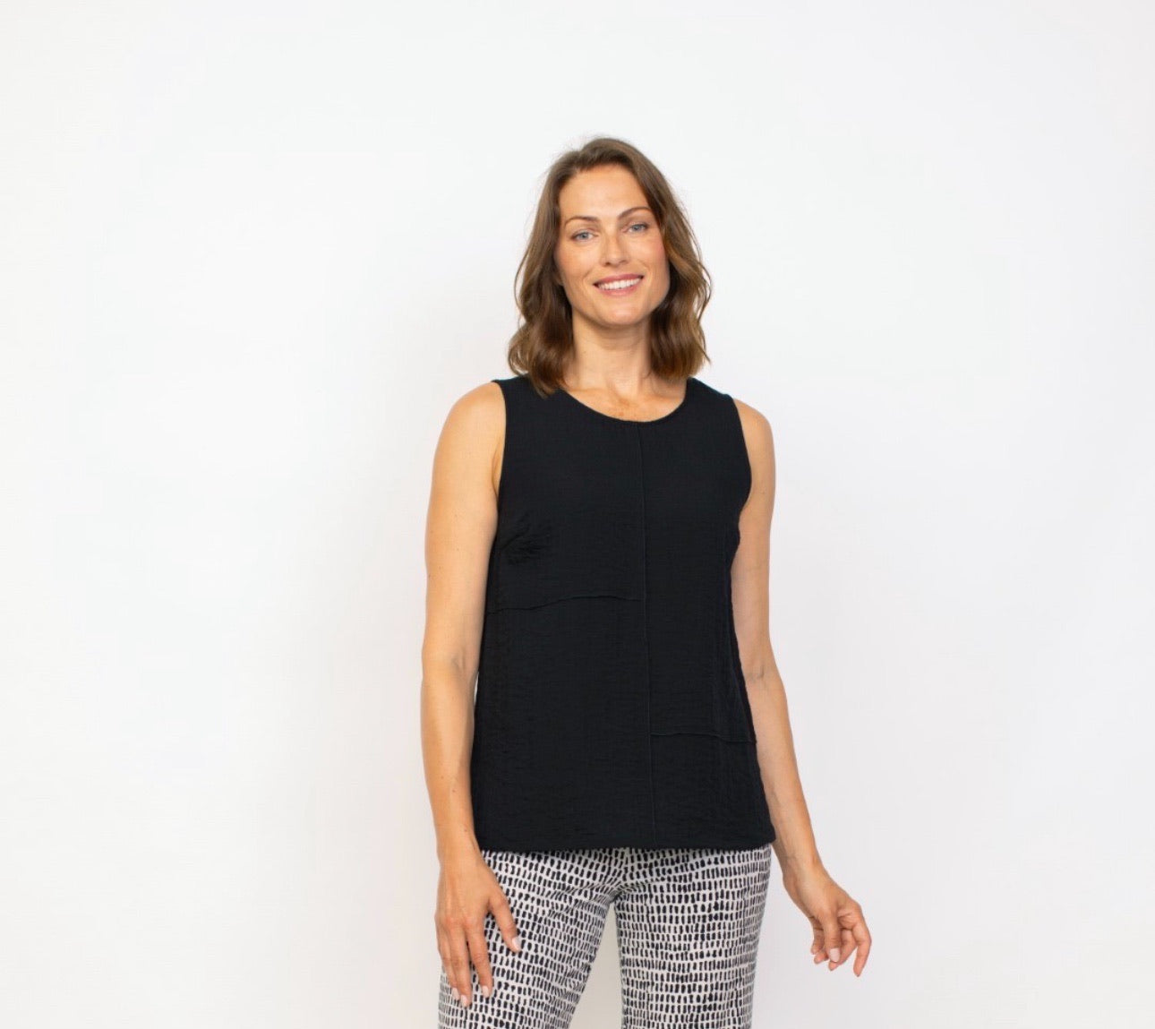 Core Travel Easy Tank in Circle Print by Habitat