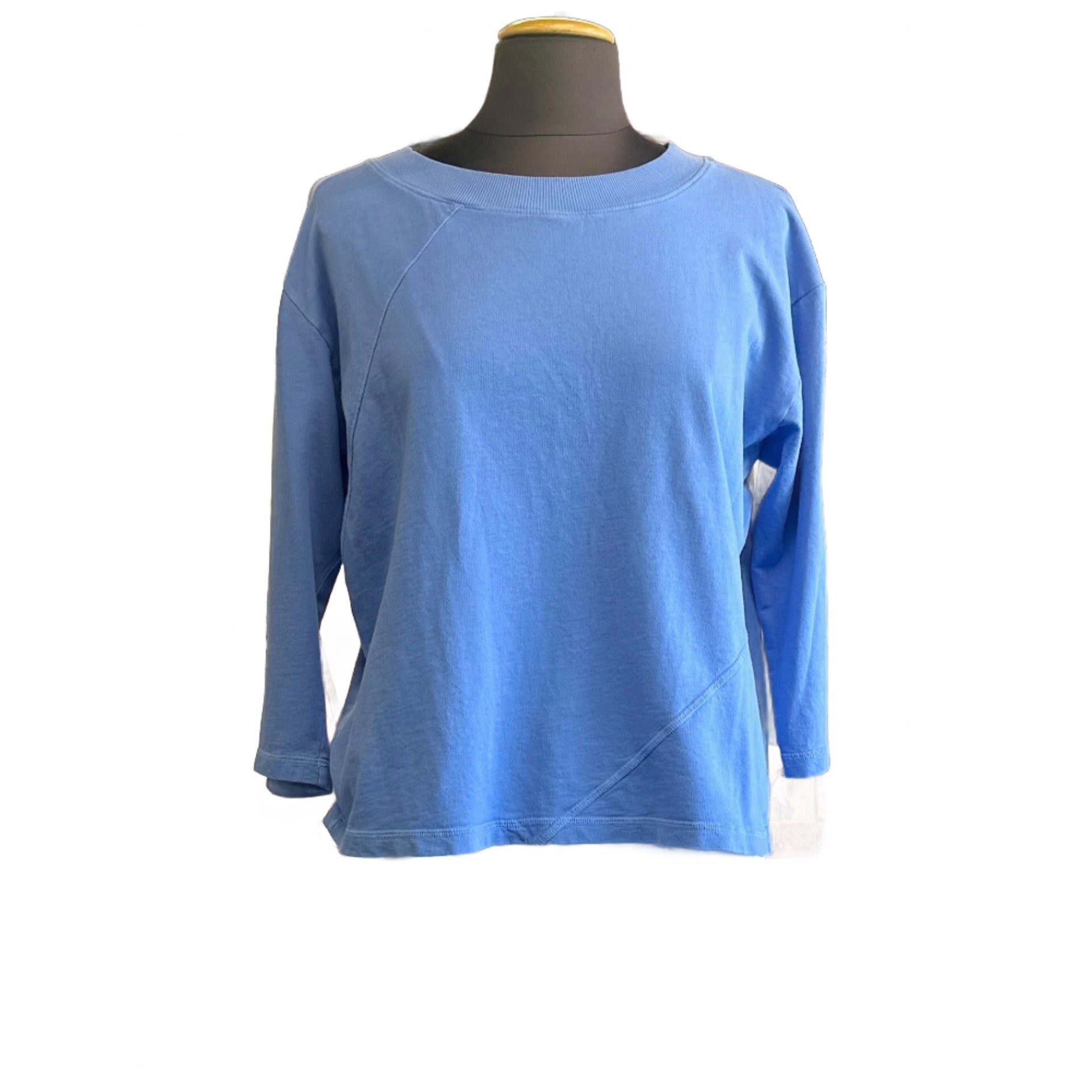 Color Me Cotton 3/4 Sleeve Top at Victoria Susan Wearable Art.  Clothing for Women.  Made in the USA clothing. 