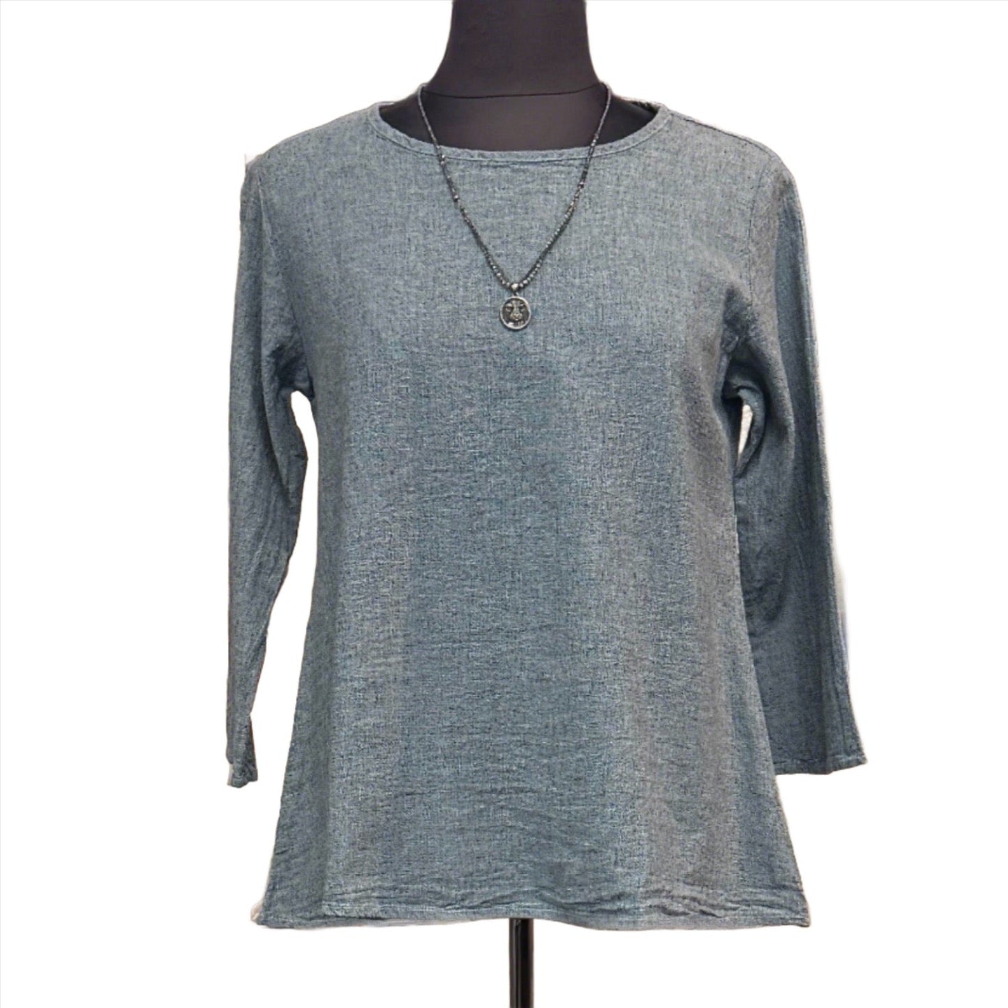 Cut Loose Linen Cross Hatch 4197671 at Victoria Susan Wearable Art. Aline Shirt