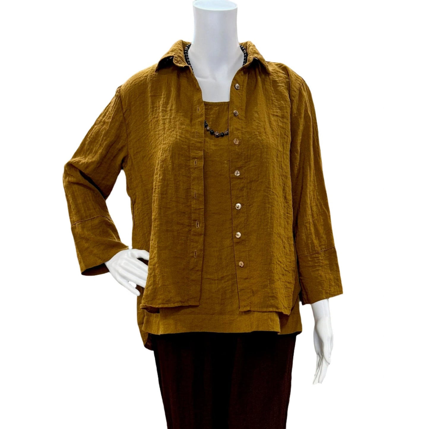 Cropped Easy Shirt by Cut-Loose. Victoria Susan Wearable Art