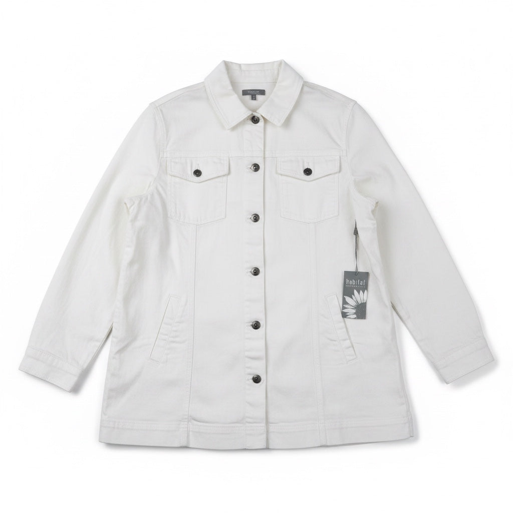 Stretch Denim Boyfriend Jacket by Habitat