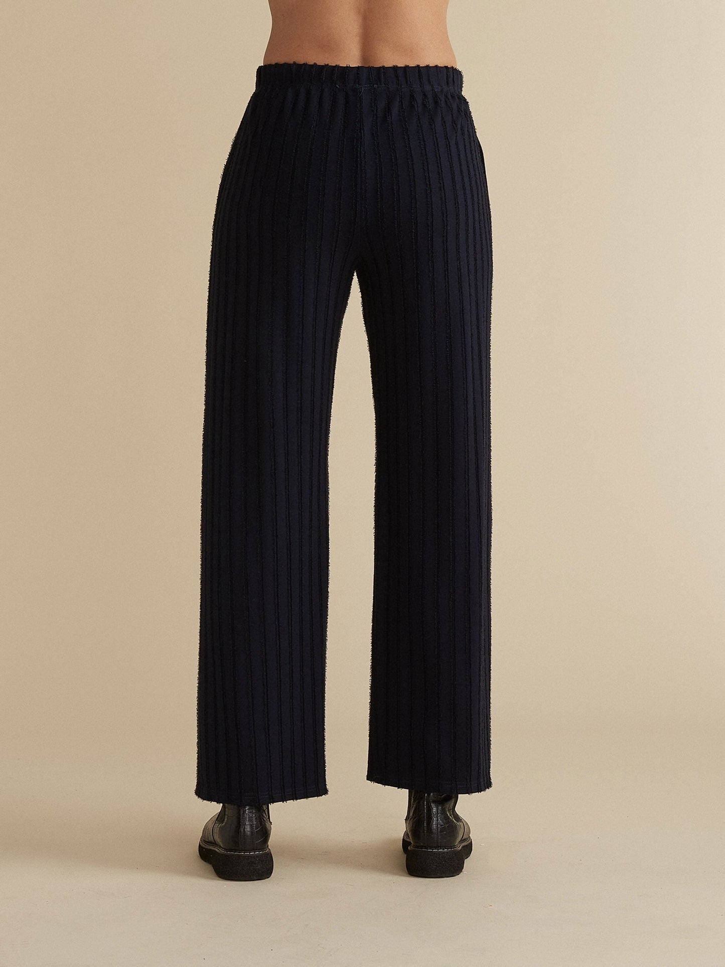 Easy Pocket Pant in Frayed Stripe by Cut-Loose - CLOSEOUT