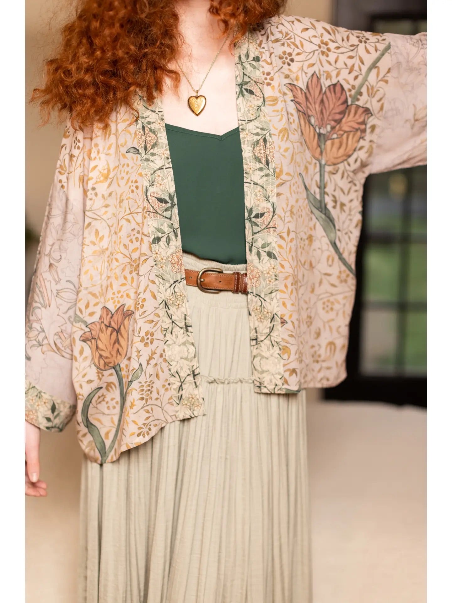 Folklore Cropped Kimono by Market of Stars