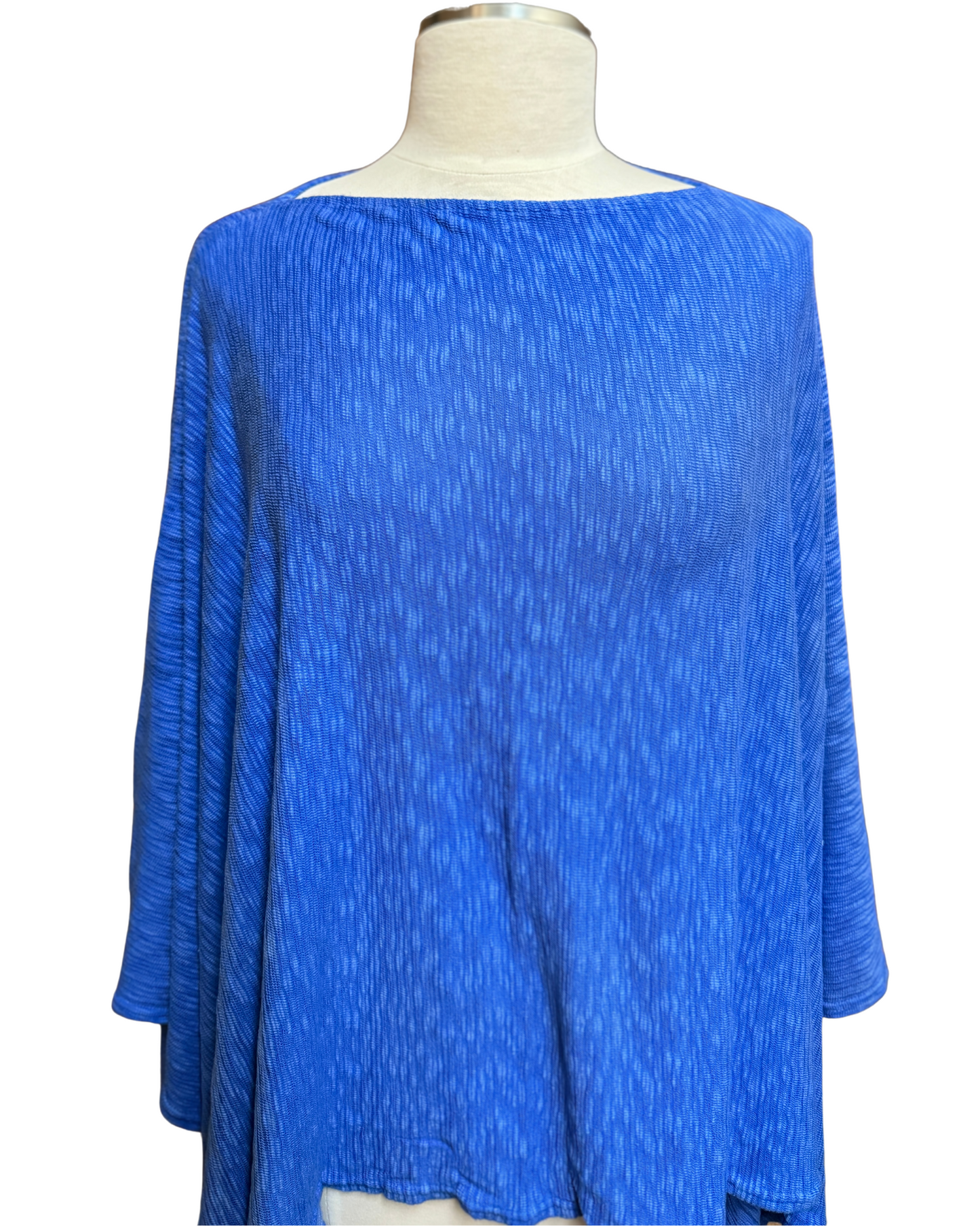 Poncho in Cornflower Blue by Prairie Cotton