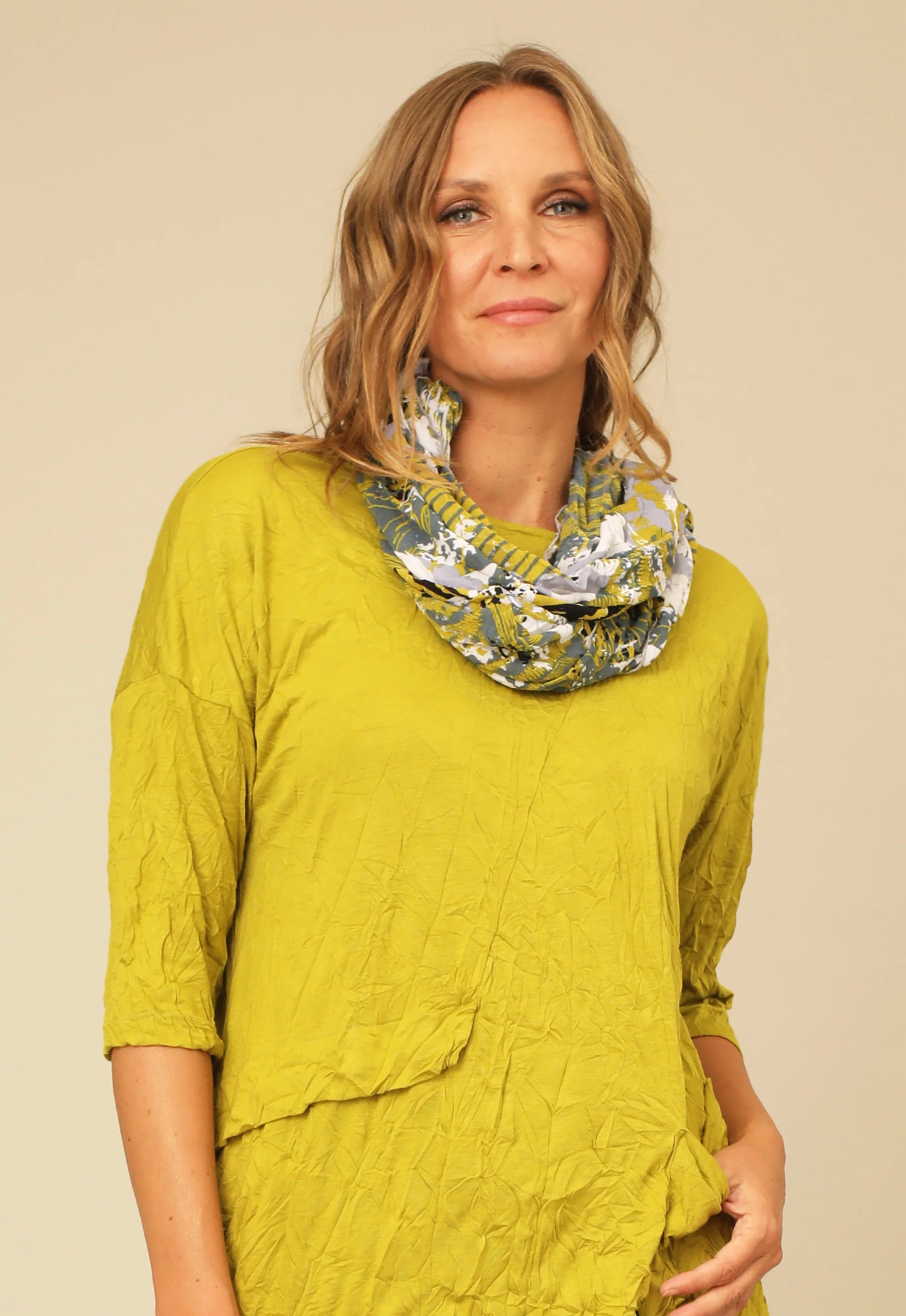 Scarf in Crinkle Mesh by Chalet et Ceci