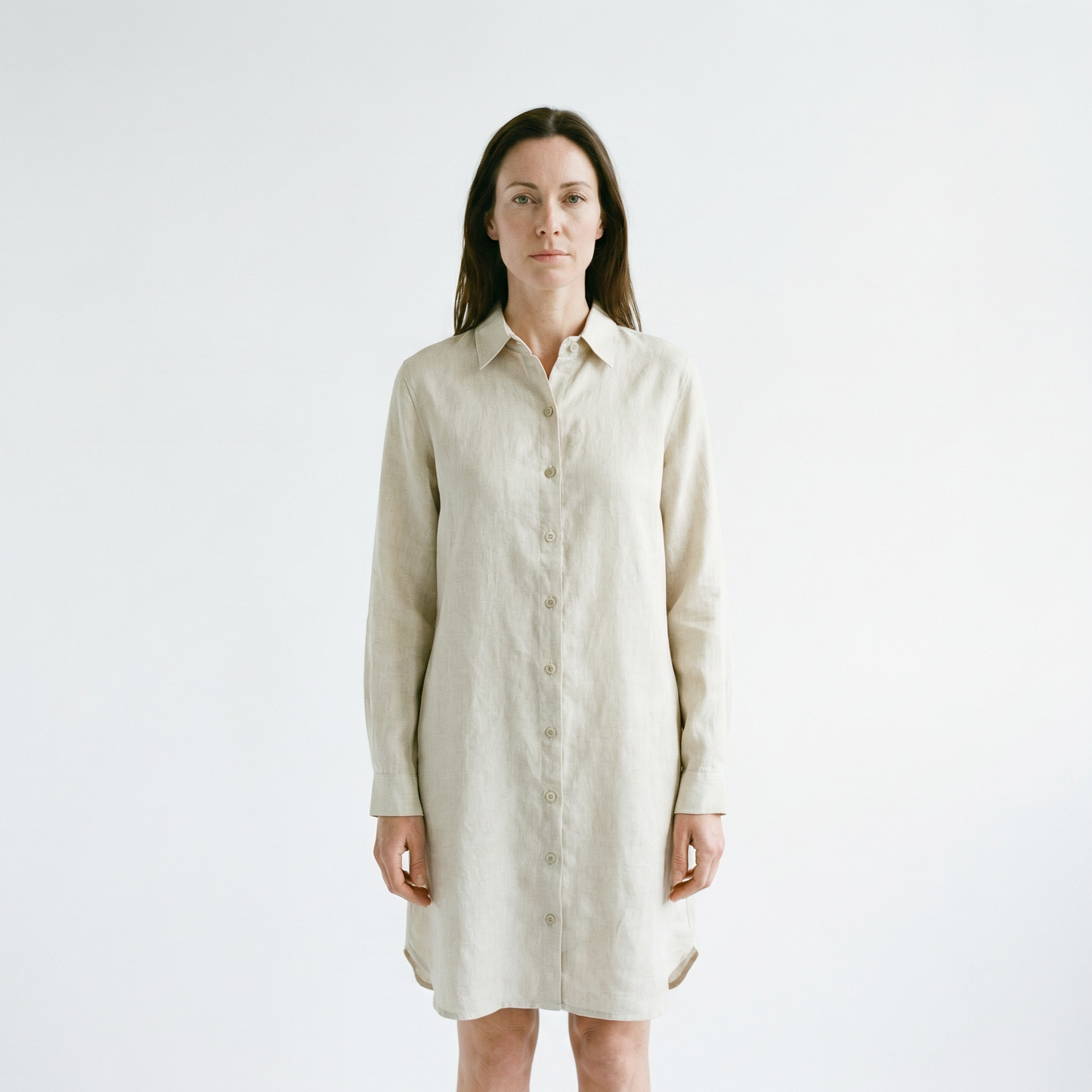 Shirt Dress in Hanky Linen by Cut-Loose