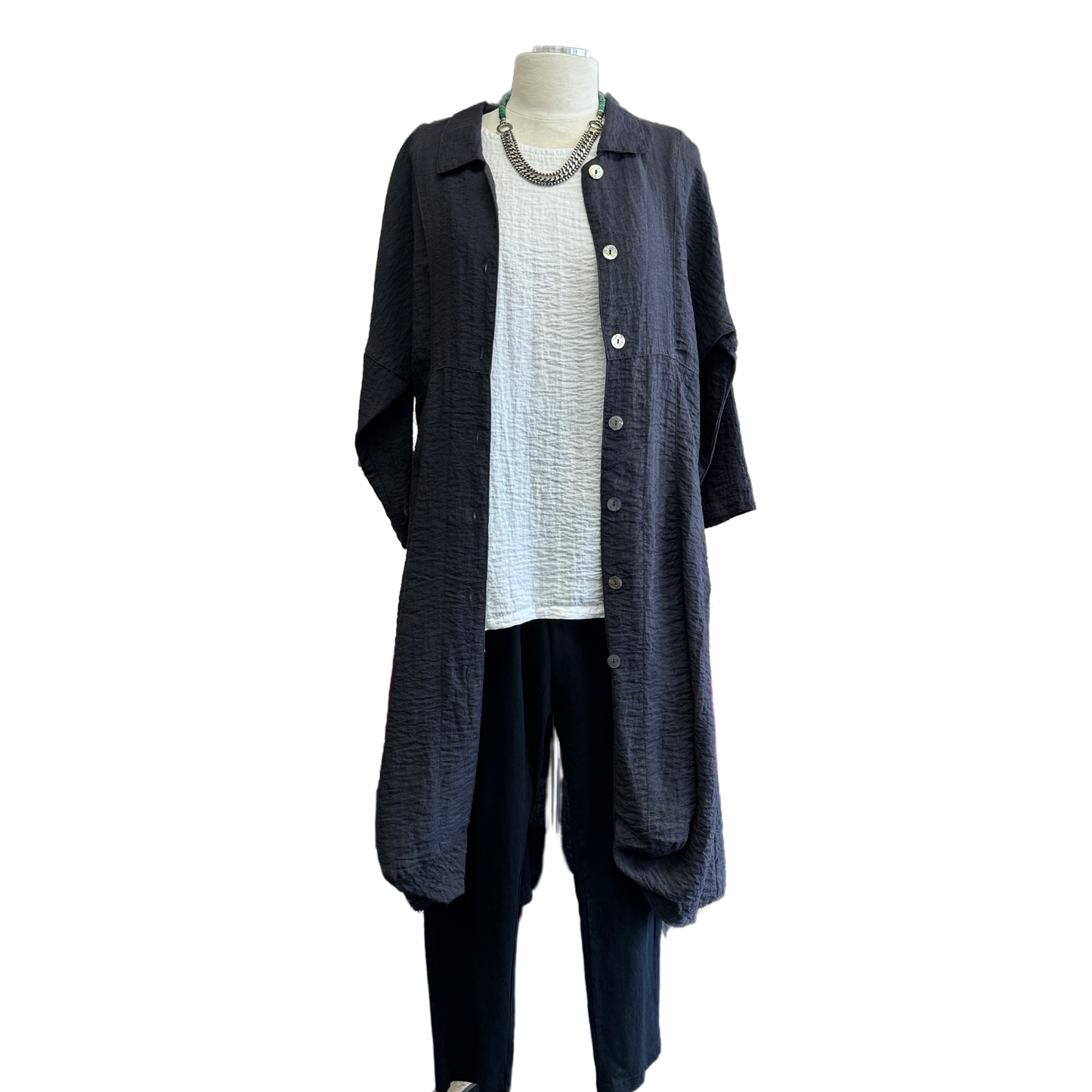 Eleven Stitch Duster Victoria Susan Wearable Art,. Women's Clothing Store. Ladies Boutique. Jacket for Travel.