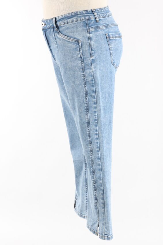 Crop Flare Jean in Light Denim by Habitat