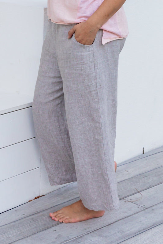 Milano Pants in Raw Linen by KVL Limited Edition Collection