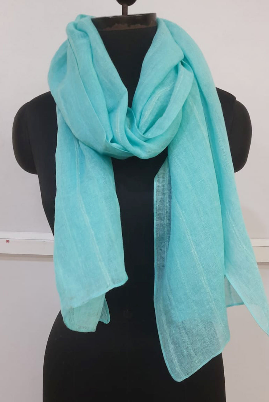 Raw Linen Scarf by KVL Limited Edition Collection at Victoria Susan Wearable Art. 