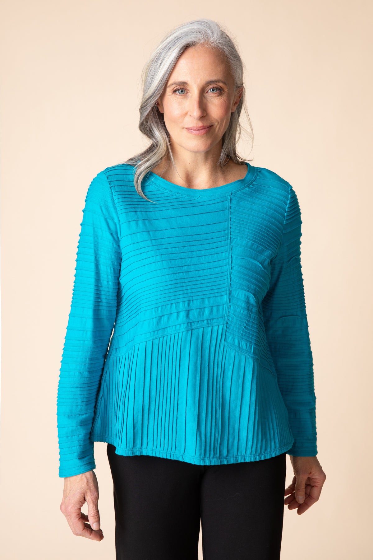 Ripple Effect Seamed Tee in Cotton by Habitat