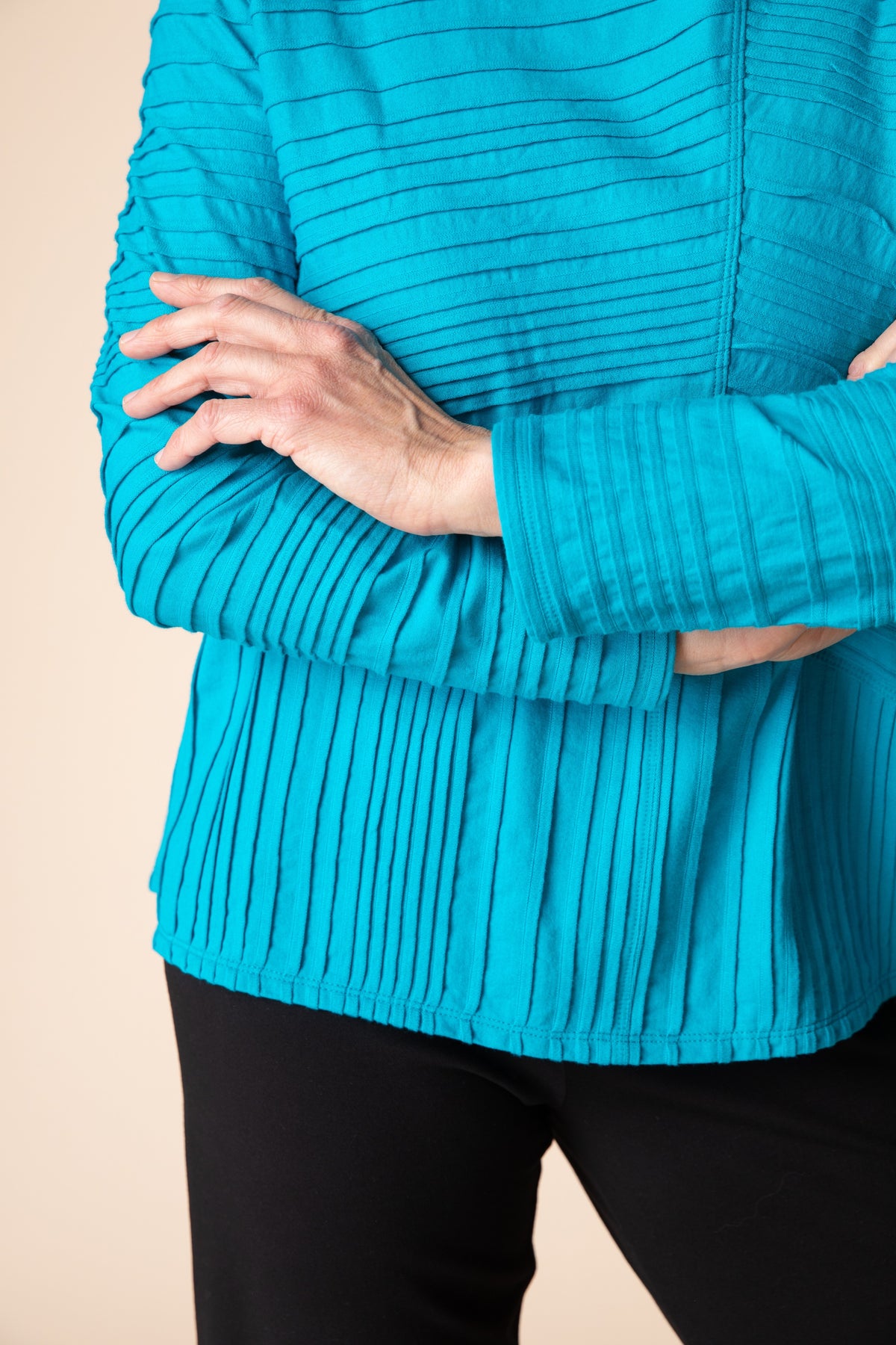 Ripple Effect Seamed Tee in Cotton by Habitat
