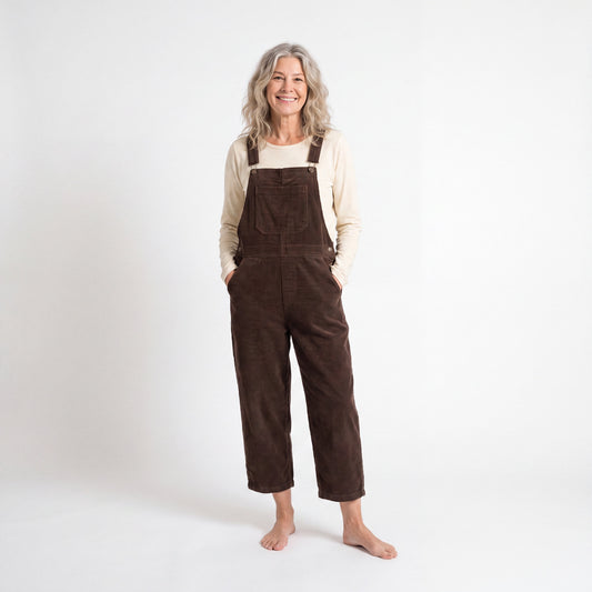 Pocket Jumpsuit in Cotton Corduroy by Kleen