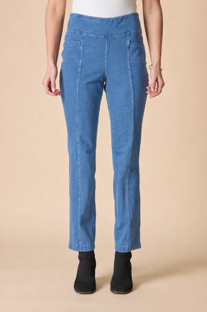 Stonewash Denim Seamed Pocket Pant by Habitat