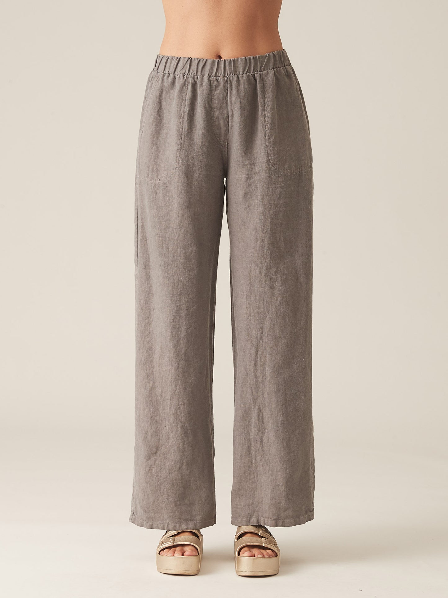 Easy Long Pant in Linen by Cut-Loose
