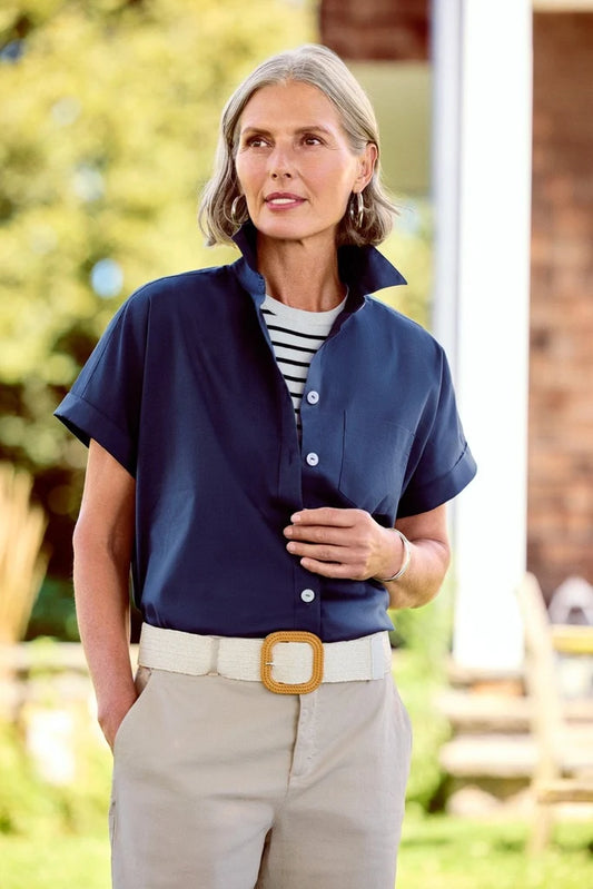 Abigail No Iron Stretch Short Sleeve Shirt