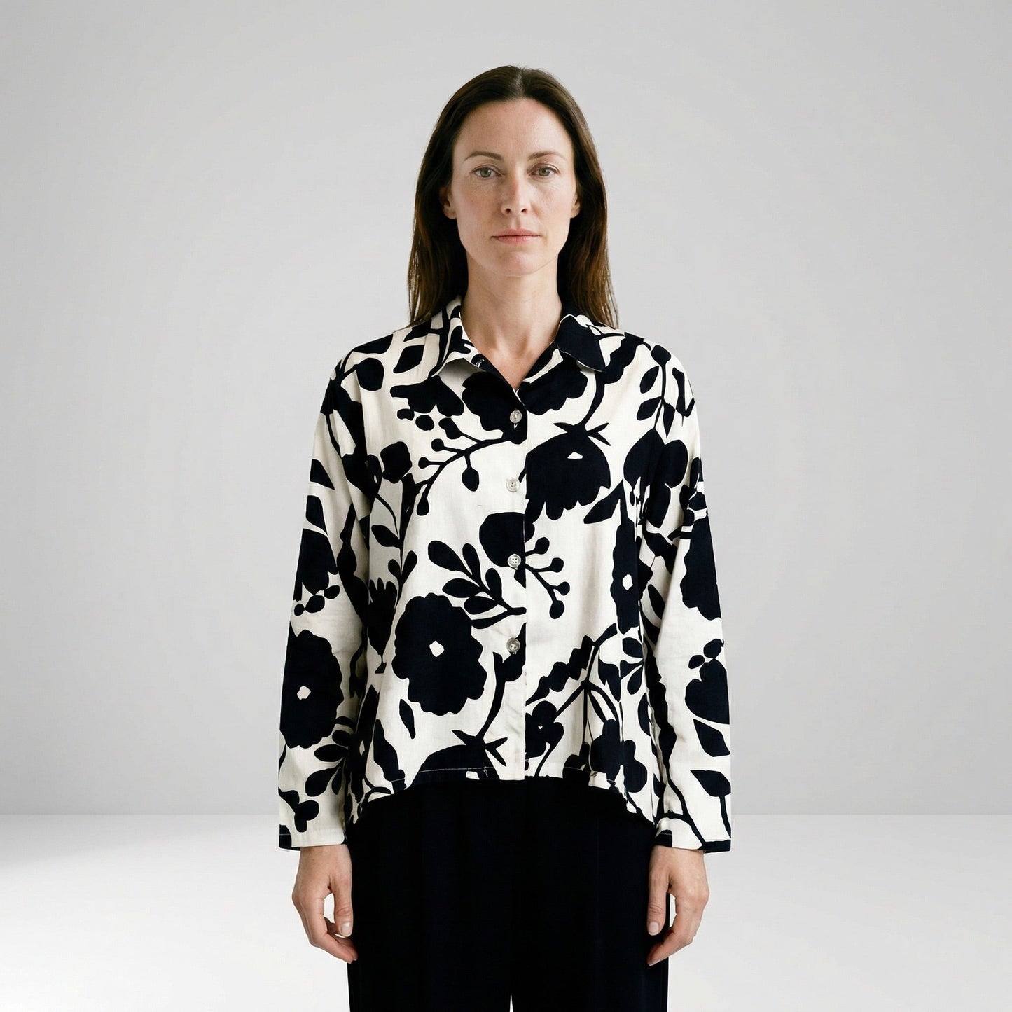 Miriam Shirt in Linen Cotton by Bryn Walker