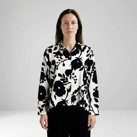 Miriam Shirt in Linen Cotton by Bryn Walker