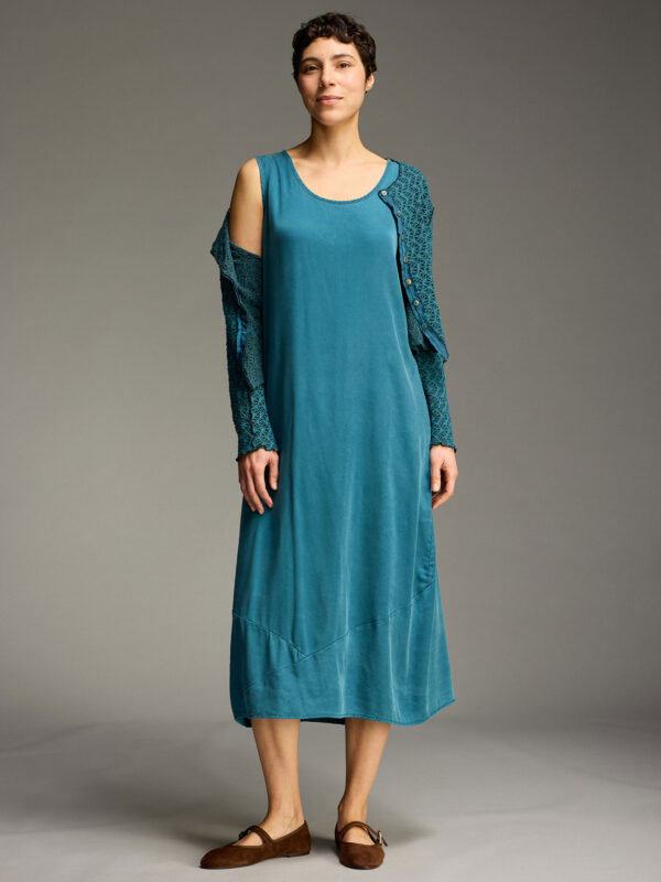 Long Slip Dress in Vintage Satin by Cut Loose