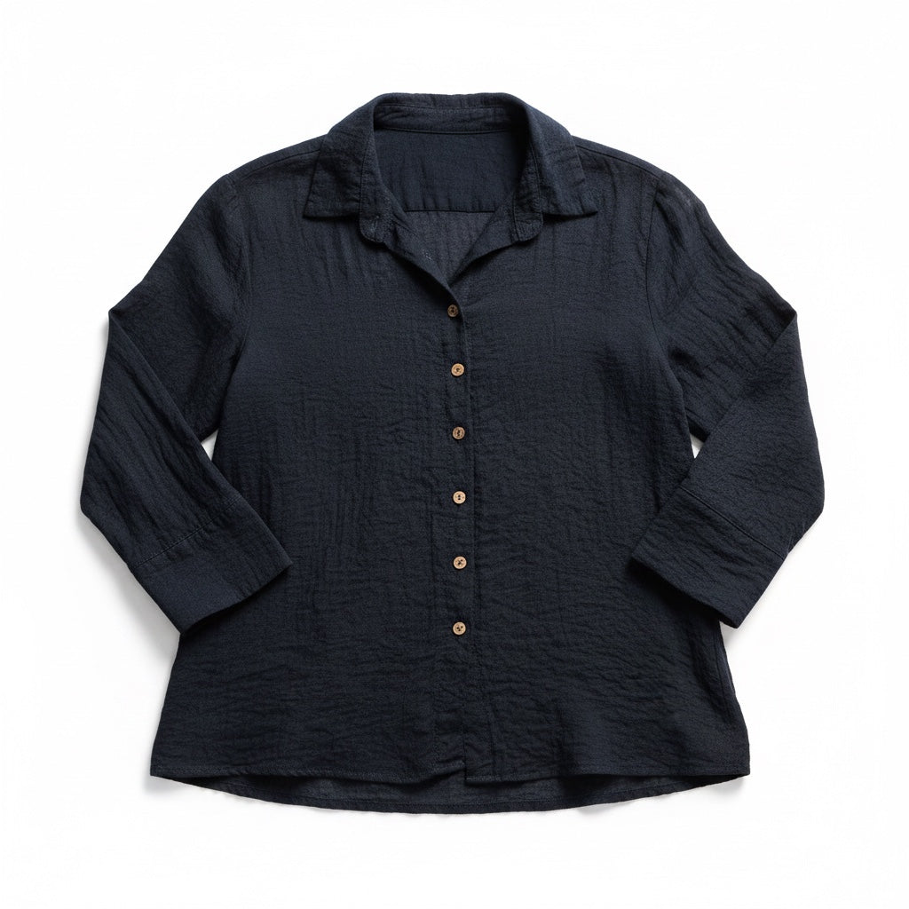 Cropped Easy Shirt in Fall Parachute by Cut-Loose | In Stock Now