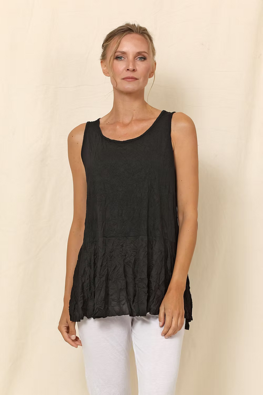 Layering Tank in Crinkle Jersey by Chalet et Ceci