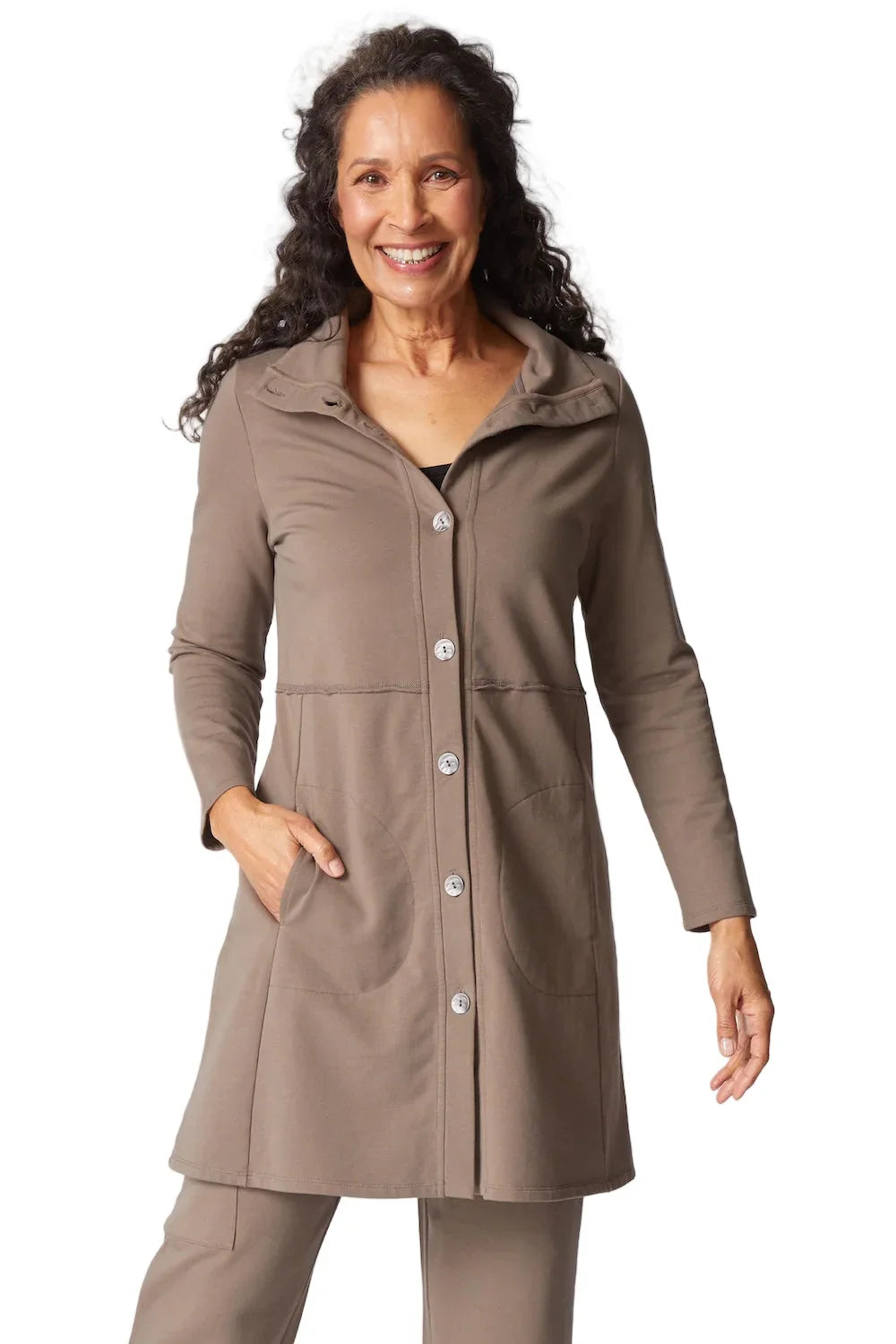 French Terry Car Coat by Habitat