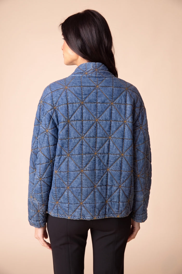 The Meridian Diamond Quilted Kimono Jacket by Habitat