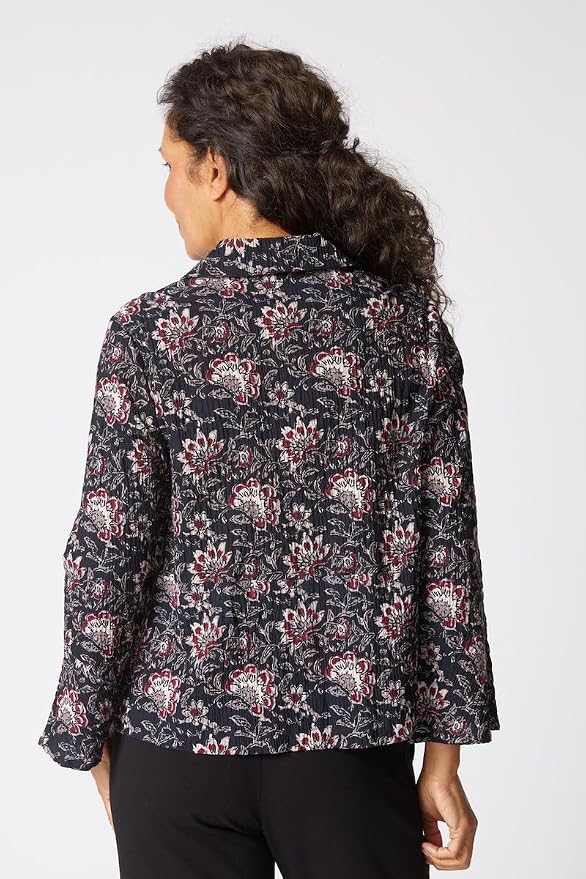 Floral Block Print Flounce Jacket by Habitat