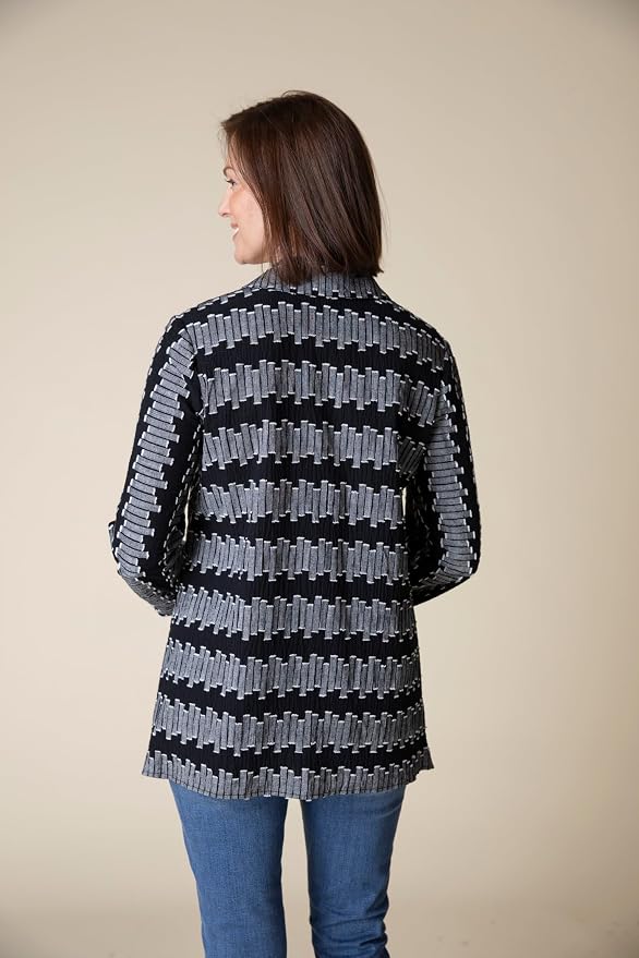 Embroidered Geometric Button Front Shirt by Habitat
