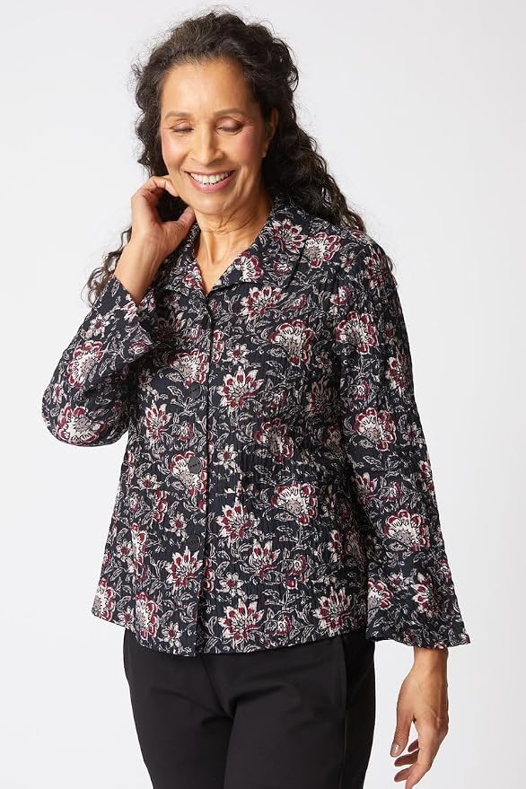 Floral Block Print Flounce Jacket by Habitat