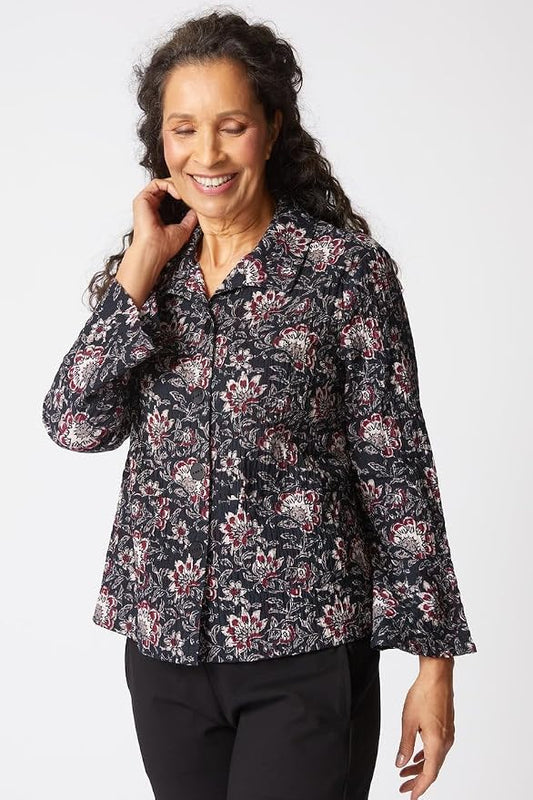 Floral Block Print Flounce Jacket by Habitat