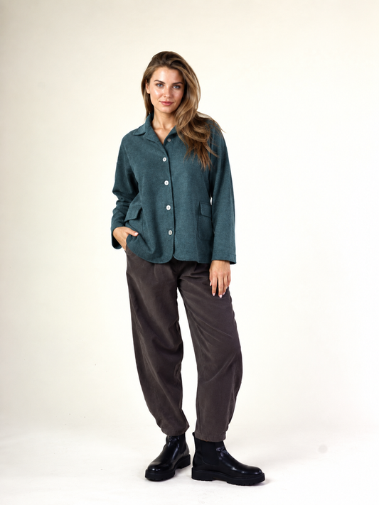 Blazer in Paper Cotton by Fenini