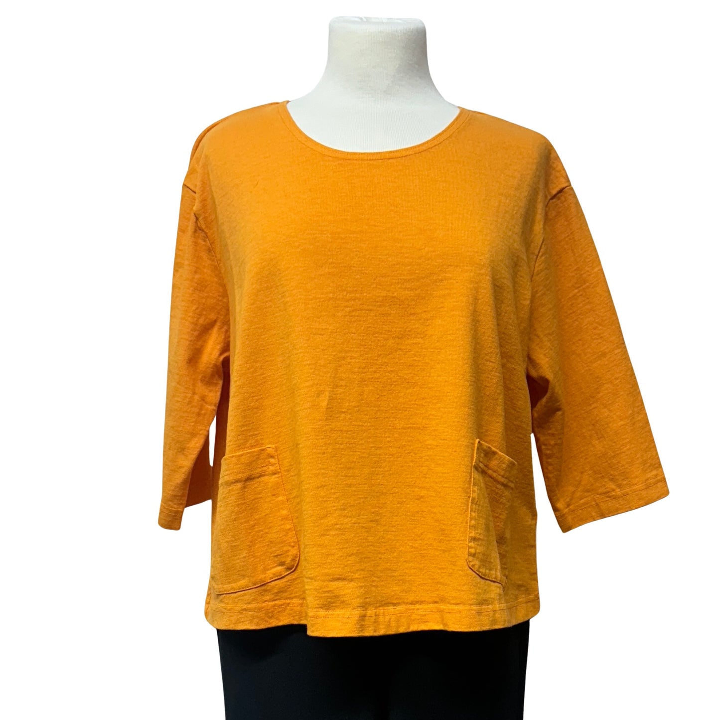 3/4 Sleeve 2 Pocket Boxy Tee in Cotton by Pacificotton - CLOSEOUT