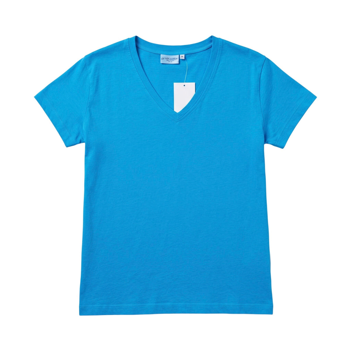 Short Sleeve V-Neck Tee in Jersey Soft Cotton by Prairie Cotton