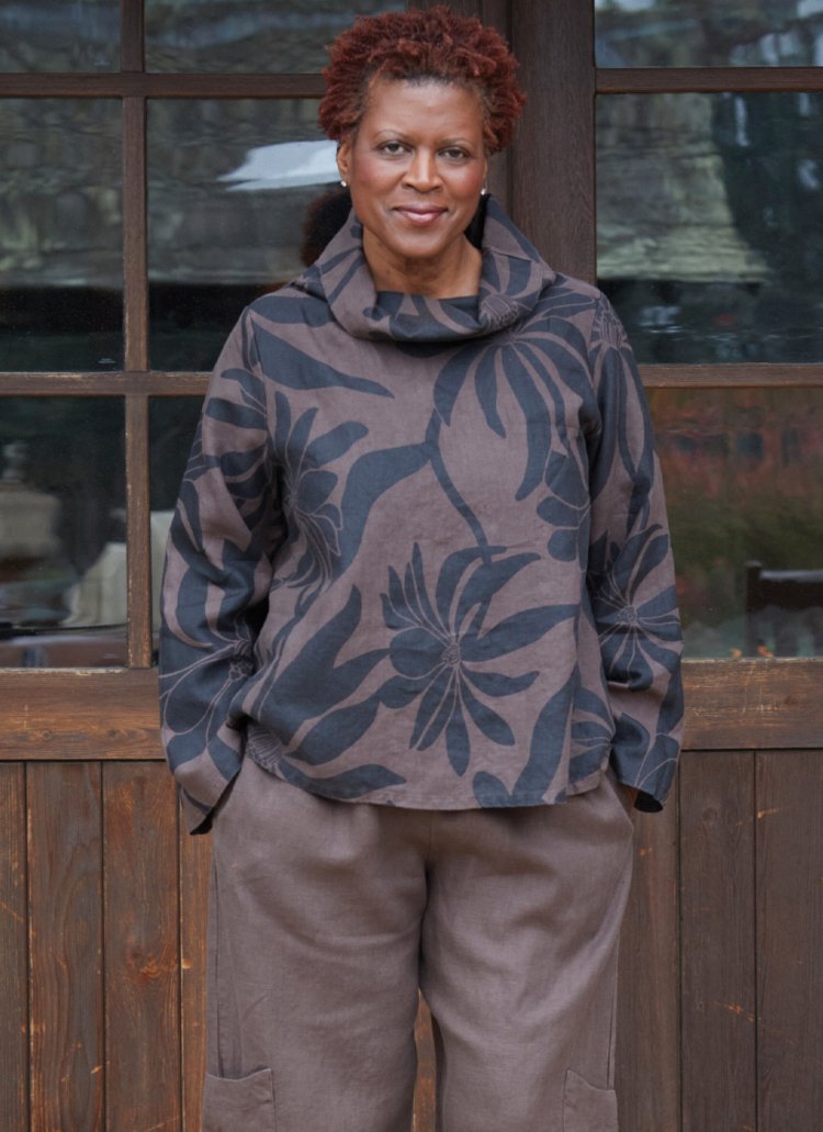 Etta Shirt in Long Sleeve Heavy Linen  by Bryn Walker