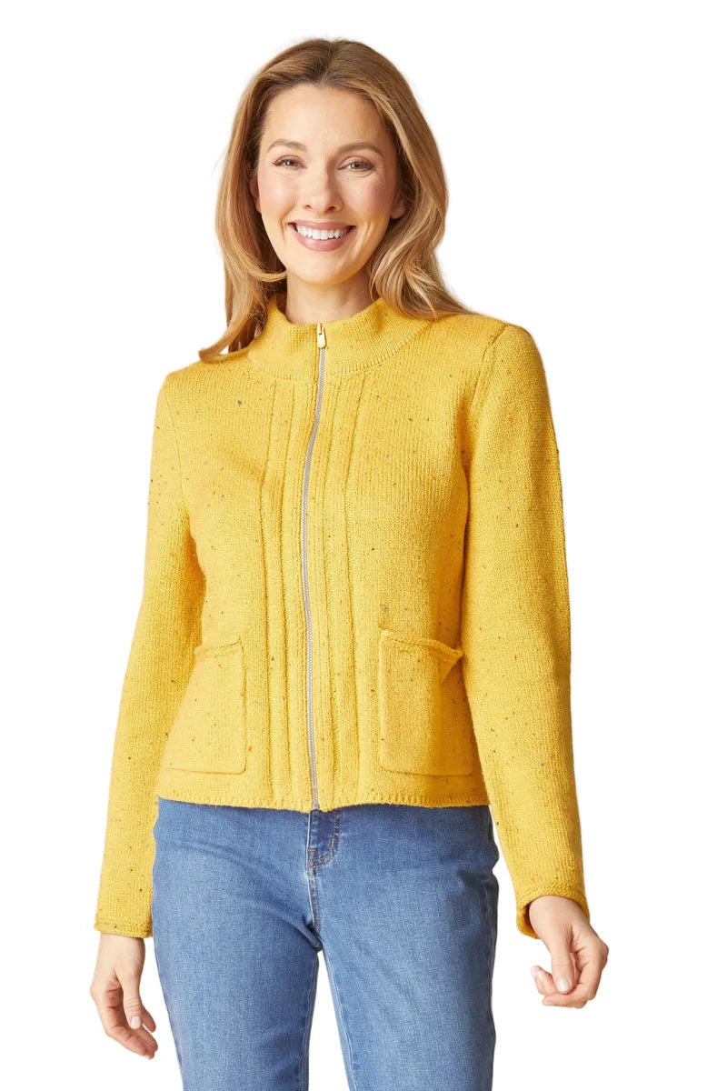 Harvest Tweed Zip-Up Cardigan by Habitat