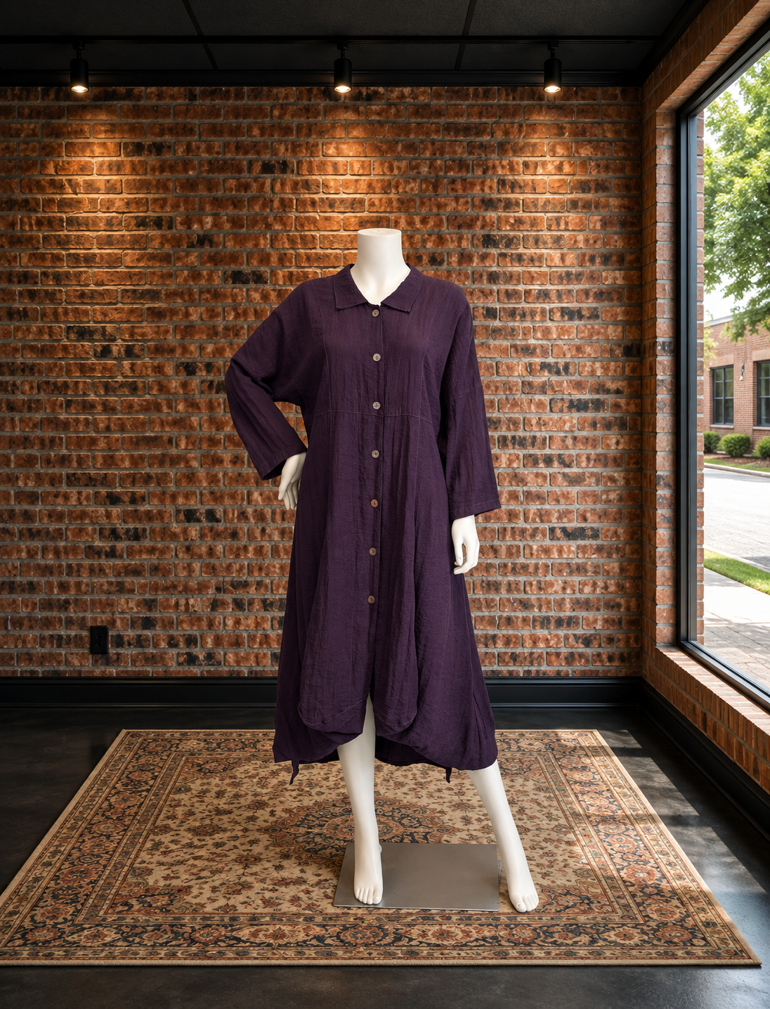 Travel Duster in Travel Crinkle by Eleven Stitch Designs