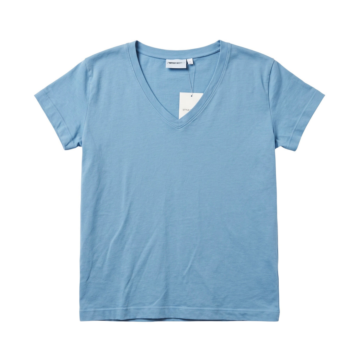 Short Sleeve V-Neck Tee in Jersey Soft Cotton by Prairie Cotton