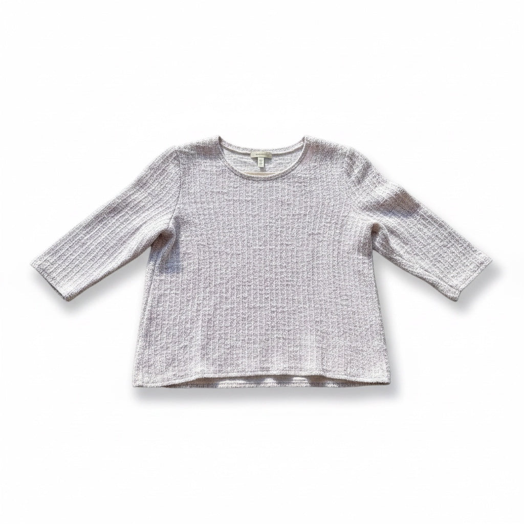 3/4 Sleeve Boatneck in Cotton Sweater Knit by Cut-Loose