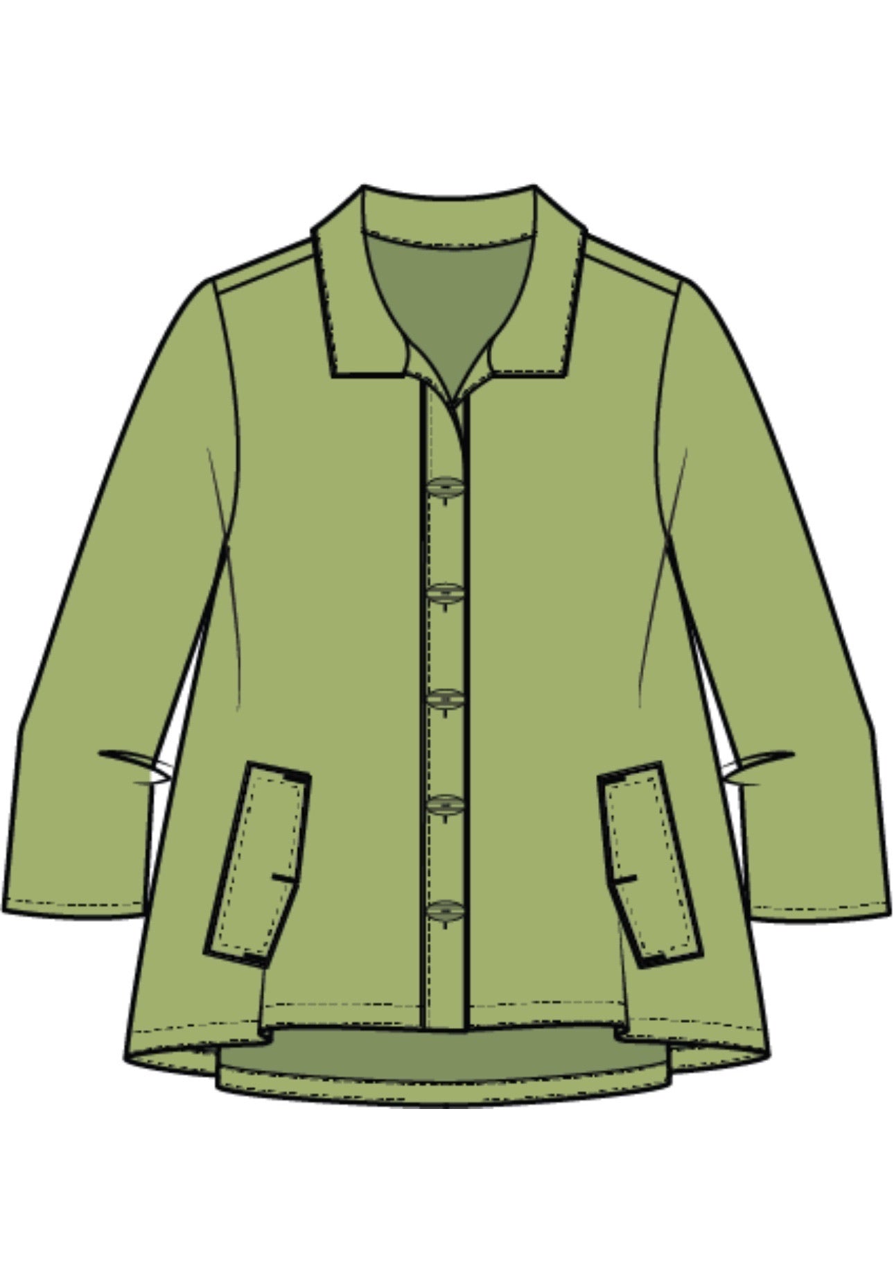 Express Travel Solid Pleat Back Jacket by Habitat