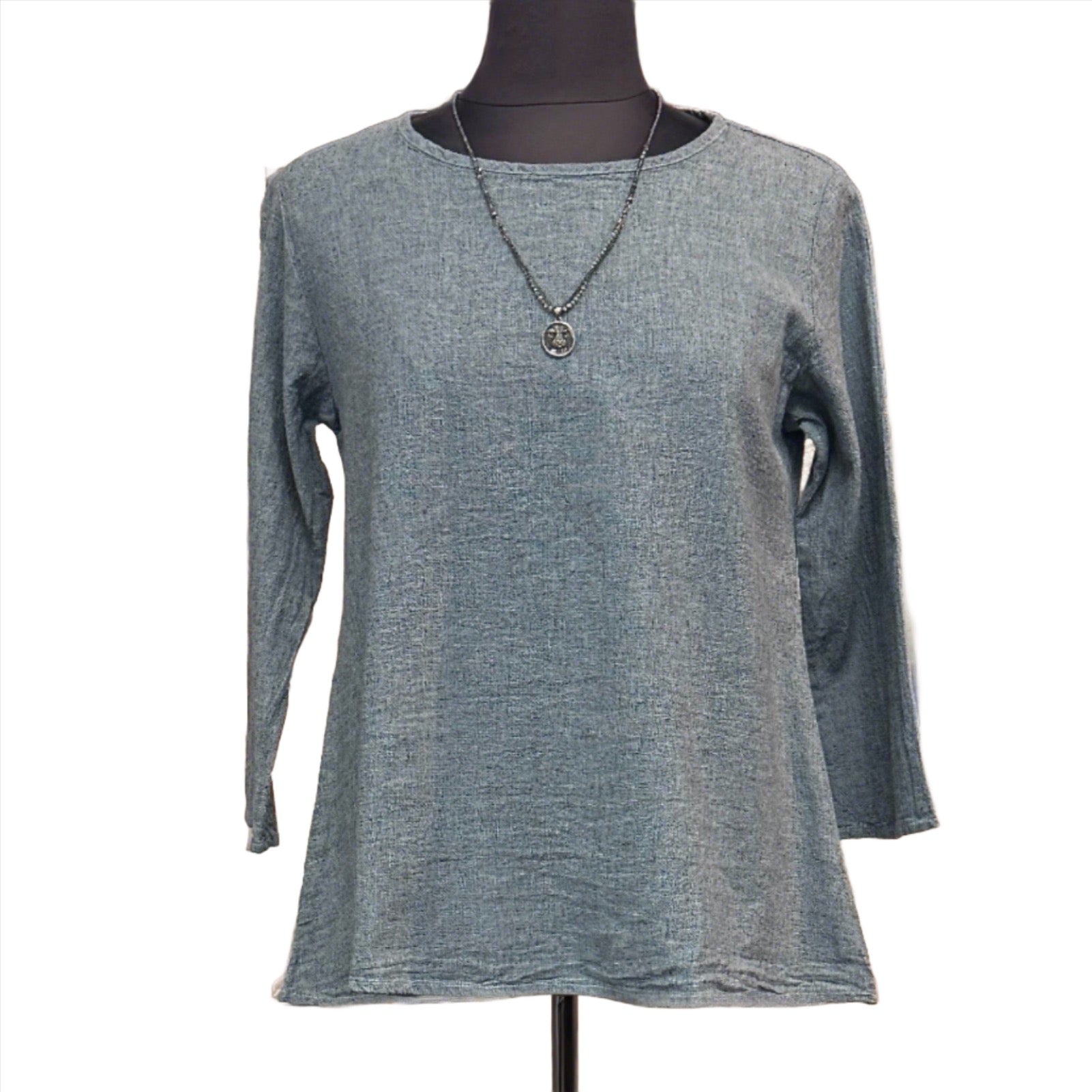 Cut Loose Linen Cross Hatch 4197671 at Victoria Susan Wearable Art. Aline Shirt