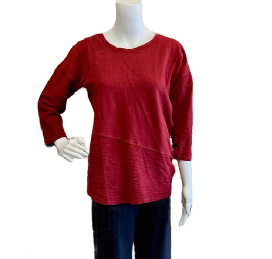 Scoop Top by Prairie Cotton at Victoria Susan Wearable Art. Women's clothing boutique in Camden SC