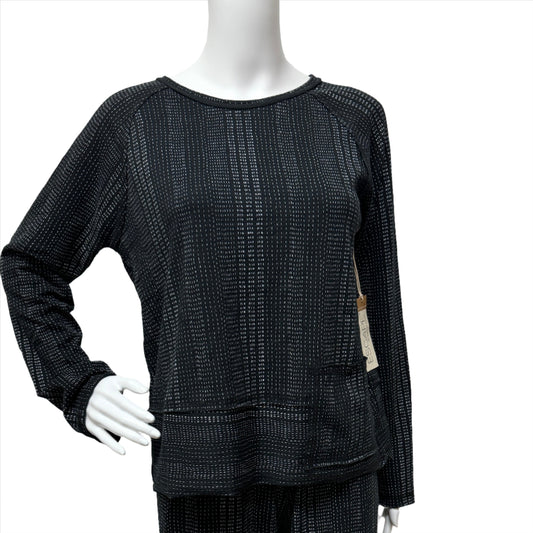 Stripe Cotton Slub Pocket pullover 12720 by escape by habitat. Victoria Susan Wearable Art 