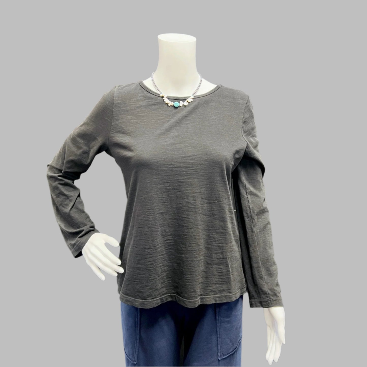 Victoria Susan Wearable Art is a clothing boutique for women in Downtown Camden SC. 
Prairie Cotton Long Sleeve Tee- Slub 