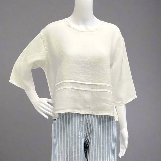 Victoria Susan Wearable Art is a ladies clothing store in downtown Camden sc.  Bryn Walker in light linen. 