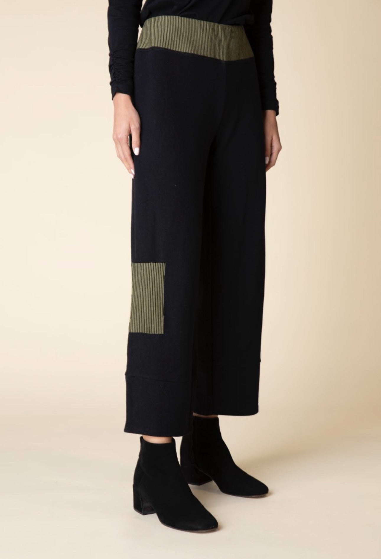 Mixed Stripe Colorblocked Arty Pant by Habitat