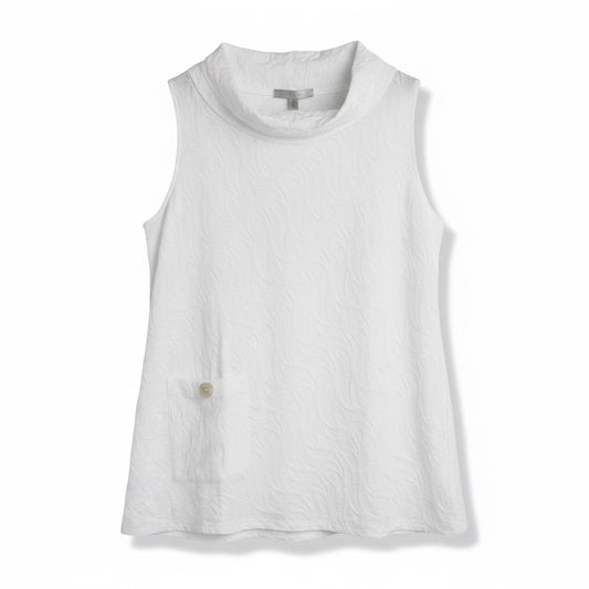Cascade Cotton Sleeveless Cowl Neck Tee by Habitat