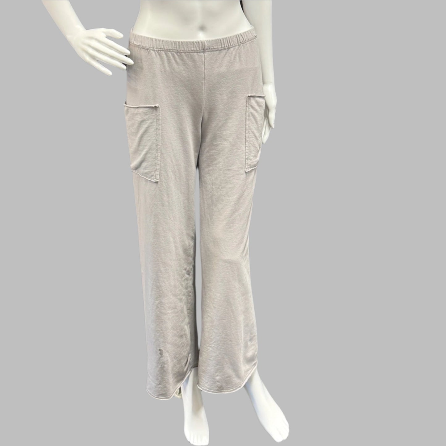 Raw Edge Full Pant in Stretch Terry Cotton by  Prairie Cotton - Razzleberry